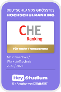 Siegel CHE-Ranking Maschinenbau/Werkstofftechnik