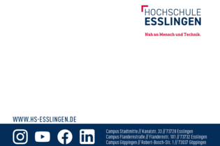Notizzettelblock mit Logo der Hochschule Esslingen