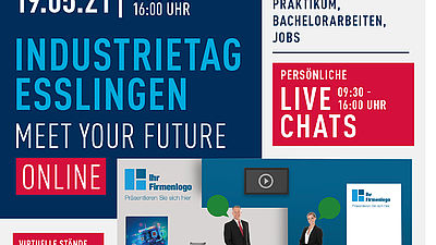 Plakat des Industrietags der Hochschule in Esslingen 