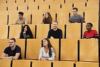 Group of students in a lecture hall